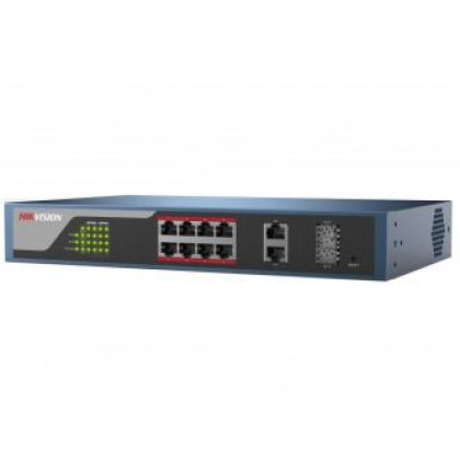 DS-3E1310P-E 8x POE | 8x 100 Mb | 2x 1 Gb Combo port | výkon 123 W | Web-management |…