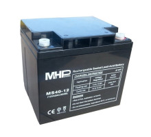 MHPower MS40-12 olověný akumulátor AGM 12V/40Ah, Terminál T1 - M6