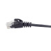 PremiumCord Plochý patch kabel UTP RJ45-RJ45 CAT6 1m černá