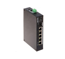 DS-3T1306P-SI/HS Průmyslový switch 4x POE | 1x 1 Gb | 1x SFP port | 30 W/port | celkem 60 W