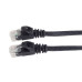 PremiumCord Plochý patch kabel UTP RJ45-RJ45 CAT6 5m černá