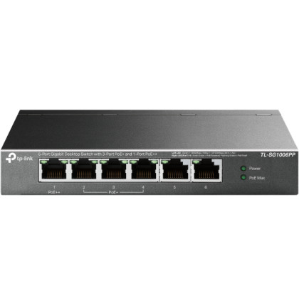 Switch TP-Link TL-SG1006PP 2x GLAN, 3x GLAN s PoE+, 1x GLAN s PoE++