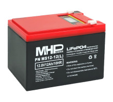 MHPower MS12-12(L) Lithium baterie LiFePO4 12V/12Ah, Faston F2 - 6,3mm