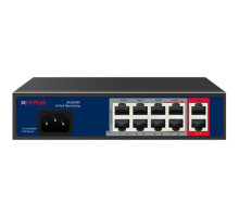 CP-ANW-HPU8G2-N12 Osmiportový 10/100 Mbps PoE switch s 2x 1000 Mbps uplinkem