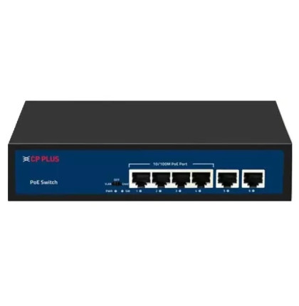 CP-DNW-GPU4G2-48-V3 Čtyřportový 10/100/1000 Mbps PoE switch s 2x 1000 Mbps uplinkem