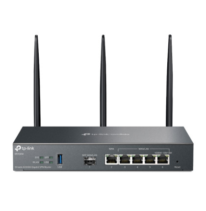 Router TP-Link ER706W VPN WiFi 6, 1x GWAN + 4x GWAN/LAN + 1x GWAN/LAN SFP, USB,  Omáda SDN