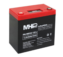 MHPower MS50-12(L) Lithium baterie LiFePO4 12V/50Ah, Terminál LC5 - M8