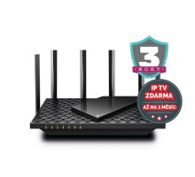 WiFi router TP-Link Archer AX72 WiFi 6 AP, 4 x GLAN, 1x GWAN, 1x USB, 574Mbps 2,4/ 4804Mbps 5GHz, OneMesh, poškozený ob