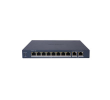 DS-3E1510P-EI/M 10 portový switch - 8x PoE 30W 1Gbps + 2x uplink RJ-45 1Gbps, PoE celkem…