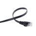 PremiumCord Plochý patch kabel UTP RJ45-RJ45 CAT6 15m černá