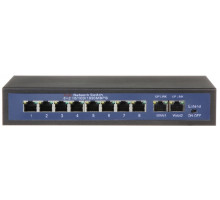 AI-PS-HT812 Osmiportový 10/100 Mbps PoE switch s 2x gigabitovým uplinkem