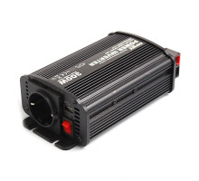 Měnič napětí Carspa CAR300U-12 12V/230V+USB 300W, modifikovaná sinus