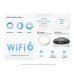 WiFi router TP-Link Deco X50-PoE(3-pack) WiFi 6, 1x 2,5GLAN, 1x GLan s PoE, 2,4/ 5GHz AX3000