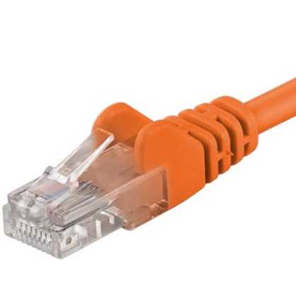 PremiumCord Patch kabel UTP RJ45-RJ45 level 5e 7m oranžová