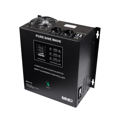 Záložní zdroj MHPower MSKD-700-12, UPS, 700W, čistý sinus, 12V, solární regulátor MPPT