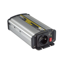 Měnič napětí Carspa CAR600U-122 12V/230V+USB 600W, modifikovaná sinus