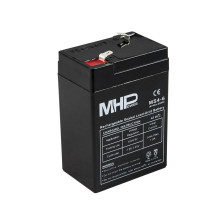 MHPower MS4-6 olověný akumulátor AGM 6V/4Ah, Faston F1 - 4,8mm