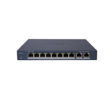 DS-3E1510P-EI 10 portový switch - 8x PoE 30W 1Gbps + 2x uplink RJ-45 1Gbps, PoE celkem…