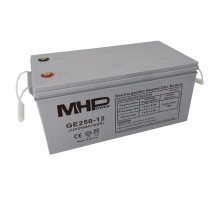 MHPower GE250-12 Gelový akumulátor 12V/250Ah, Terminál T3 - M8, Deep Cycle