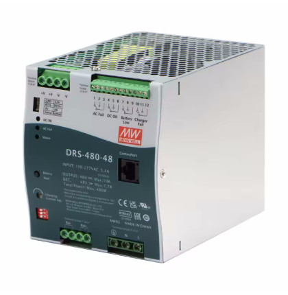 Mean Well DRS-480-48 Zdroj na DIN 480W 48V