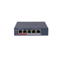 DS-3E1105P-EI 5 portový switch - 4x PoE 30W 100Mbps + 1x uplink RJ-45 100Mbps, PoE…