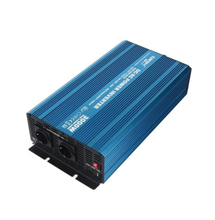 Měnič napětí Carspa P3000U-24 24V/230V+USB 3000W, čistá sinusovka