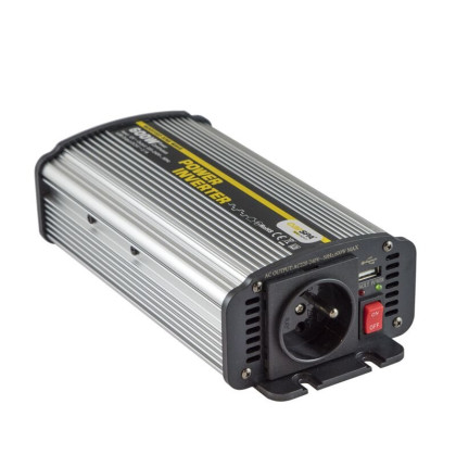 Měnič napětí Carspa CAR600U-242 24V/230V+USB 600W, modifikovaná sinus