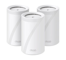 WiFi router TP-Link Deco BE65(3-pack) AXE9300, WiFi 7, 4x 2.5GLAN, USB, 2,4/5/6GHz