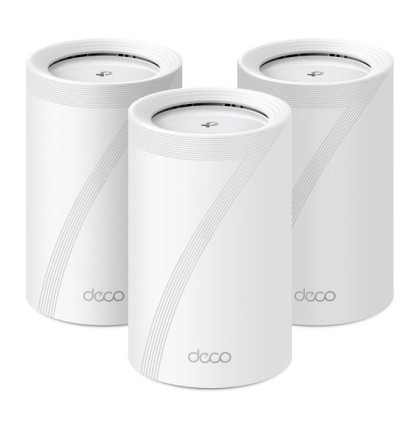 WiFi router TP-Link Deco BE65(3-pack) AXE9300, WiFi 7, 4x 2.5GLAN, USB, 2,4/5/6GHz