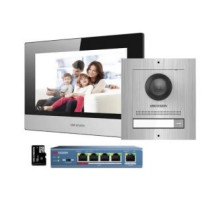 DS-KIS602/S Sada IP videotelefonu: 1x Dveřní jednotka DS-KD8003-IME1/Surface/S, 1x…