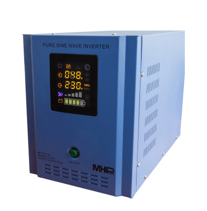 Měnič napětí MHPower MP-2100-48, 48V/230V, 2100W, čistý sinus, 48V