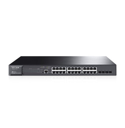 Switch TP-Link T2600G-28MPS (TL-SG3424P) JetStream™ 24x GLAN s POE+, 4x SFP, 384W