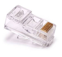 LEXI-Net Konektor RJ45 8/8 50u drát kulatý UTP CAT6 bez vložky  otvor pro vodič 1,2mm