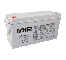 MHPower GE150-12 Gelový akumulátor 12V/150Ah, Terminál T3 - M8, Deep Cycle