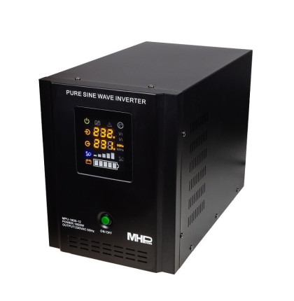 Záložní zdroj MHPower MPU-1600-12, UPS, 1600W, čistý sinus, 12V