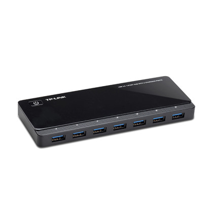 USB hub TP-Link UH720 7-port USB 3.0, 2 porty pro dobíjení (2.4A max)