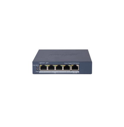 DS-3E1505P-EI 5 portový switch - 4x PoE 30W 1Gbps + 1x uplink RJ-45 1Gbps, PoE celkem…