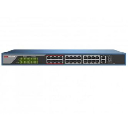 DS-3E1326P-E 24x POE | 24x 100 Mb/s | 2x 1 Gb Combo port | výkon 370 W | Web-management…