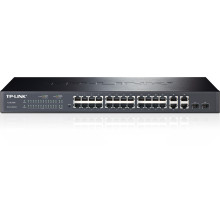 Switch TP-Link TL-SL2428P Smart, 24x Lan/PoE+, 4x GLan, 2x SFP Combo, 192W , Omáda SDN