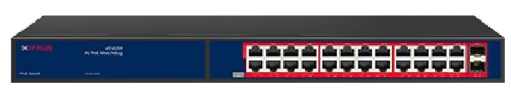 CP-ANW-GPU24F2-N30 Dvacetičtyřportový 10/100/1000 Mbps PoE switch s 2x SFP uplinkem CP PLUS