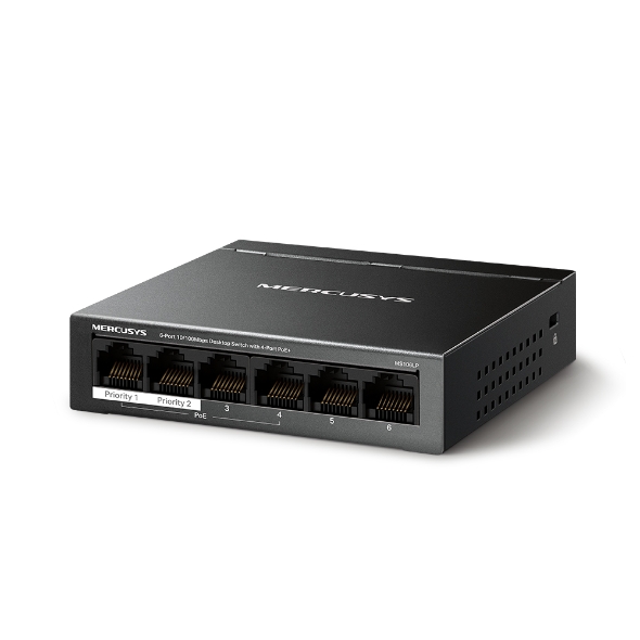 Switch TP-Link Mercusys MS106LP 2x LAN, 4x LAN s PoE, 40W