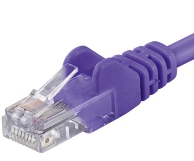 PremiumCord Patch kabel UTP RJ45-RJ45 level 5e 3m fialová