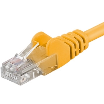 PremiumCord Patch kabel UTP RJ45-RJ45 level 5e 1,5m žlutý