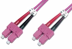 LEXI-Net Patch kabel 50/125, SC-SC OM4, 10m duplex