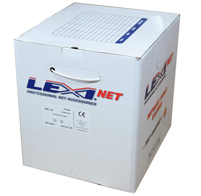 LEXI-Net kabel EZS 4 UTP PVC vodiče  4x0,5   Eca, 500m samoodvíjecí box