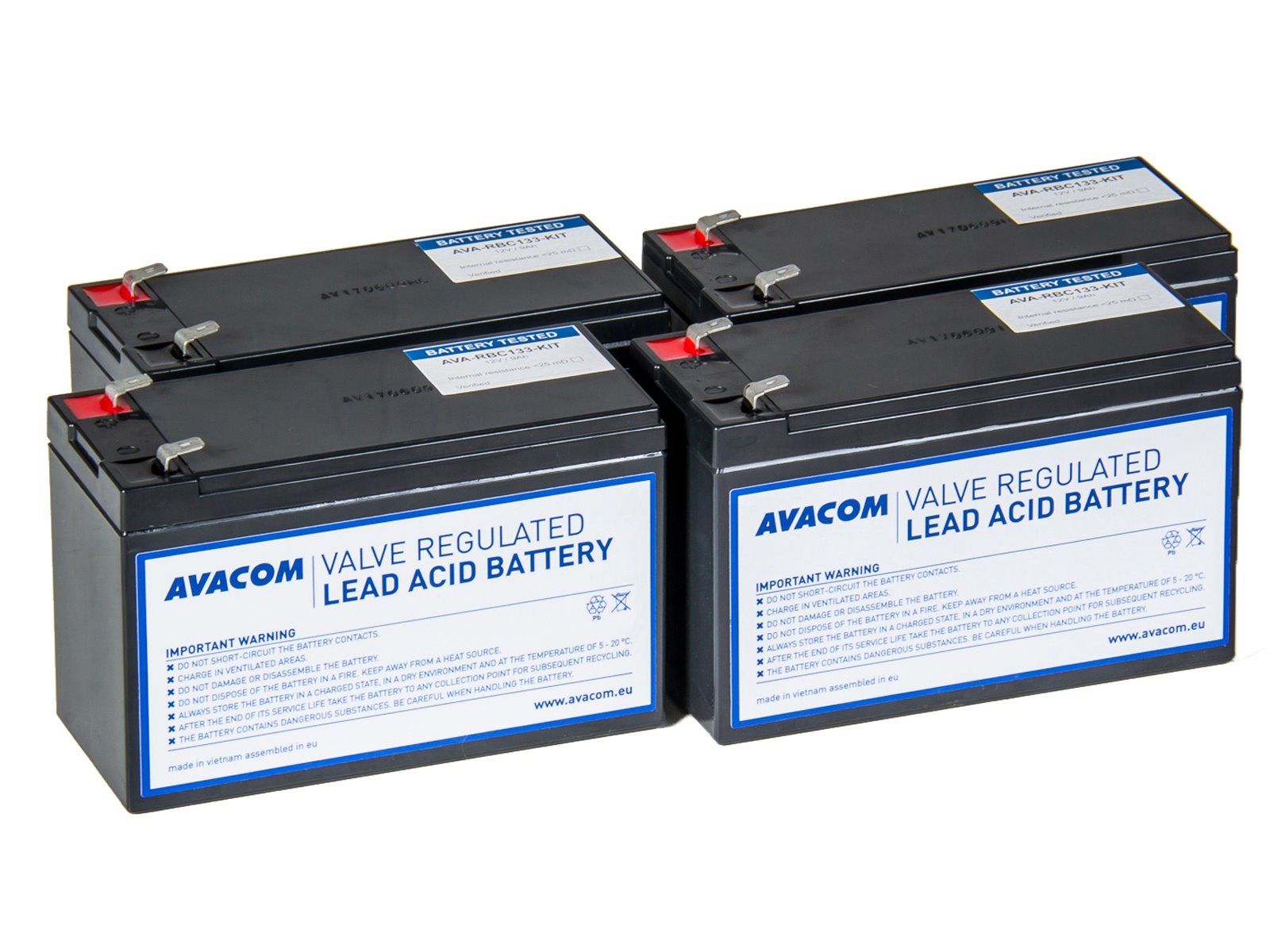 Avacom RBC133 bateriový kit pro renovaci (4ks baterií) - náhrada za APC