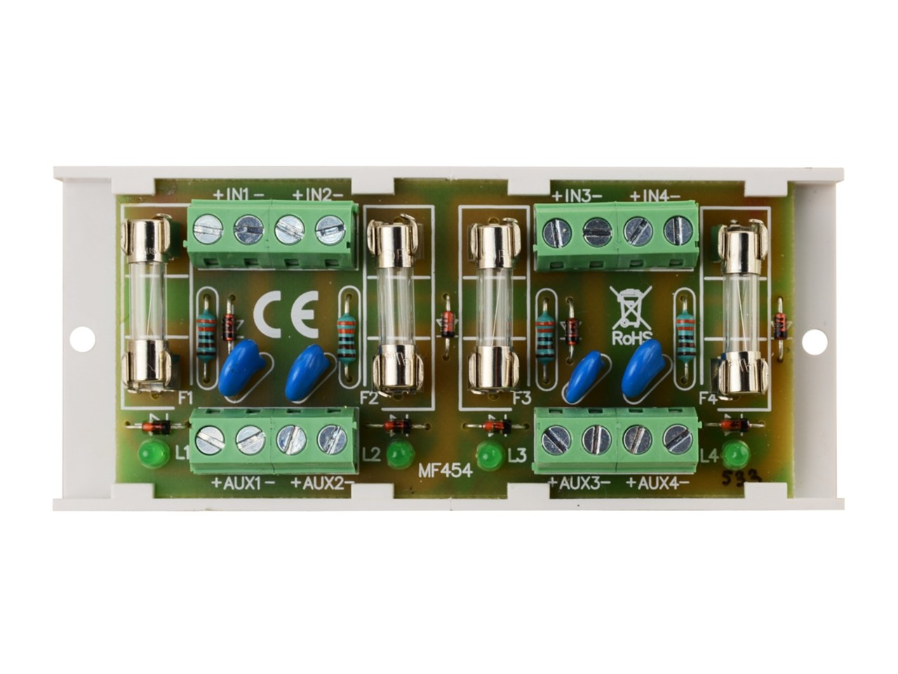 AWZ533 Modul pojistek LB-4, napětí AC/DC 10÷24V, počet vstupů/výstupů: 4/4,…