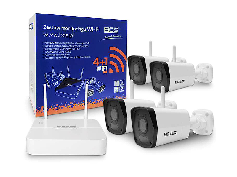 BCS-B-KITW(2.0) Sada 1x rekordéru + 4x Wi-Fi kamery