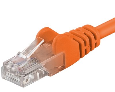 PremiumCord Patch kabel UTP RJ45-RJ45 level 5e 7m oranžová